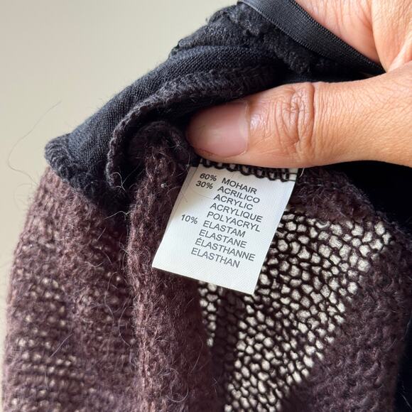 Vintage Sandro Ferrone Italian Mohair-Blend Lace Appliqué Cami (S) - Picture 10 of 14